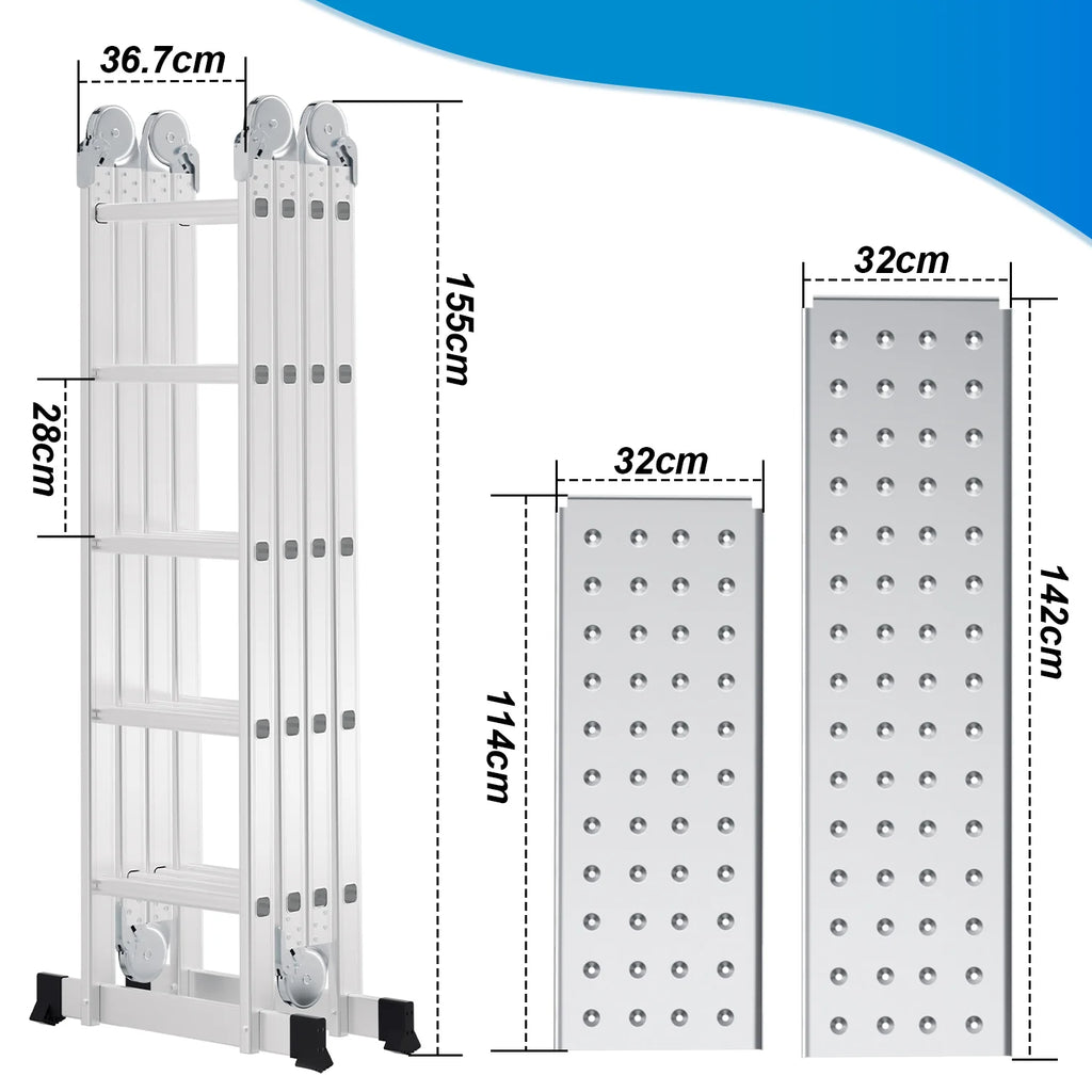 Scala multiuso in alluminio Sonnewelt 4.7M/5.8M