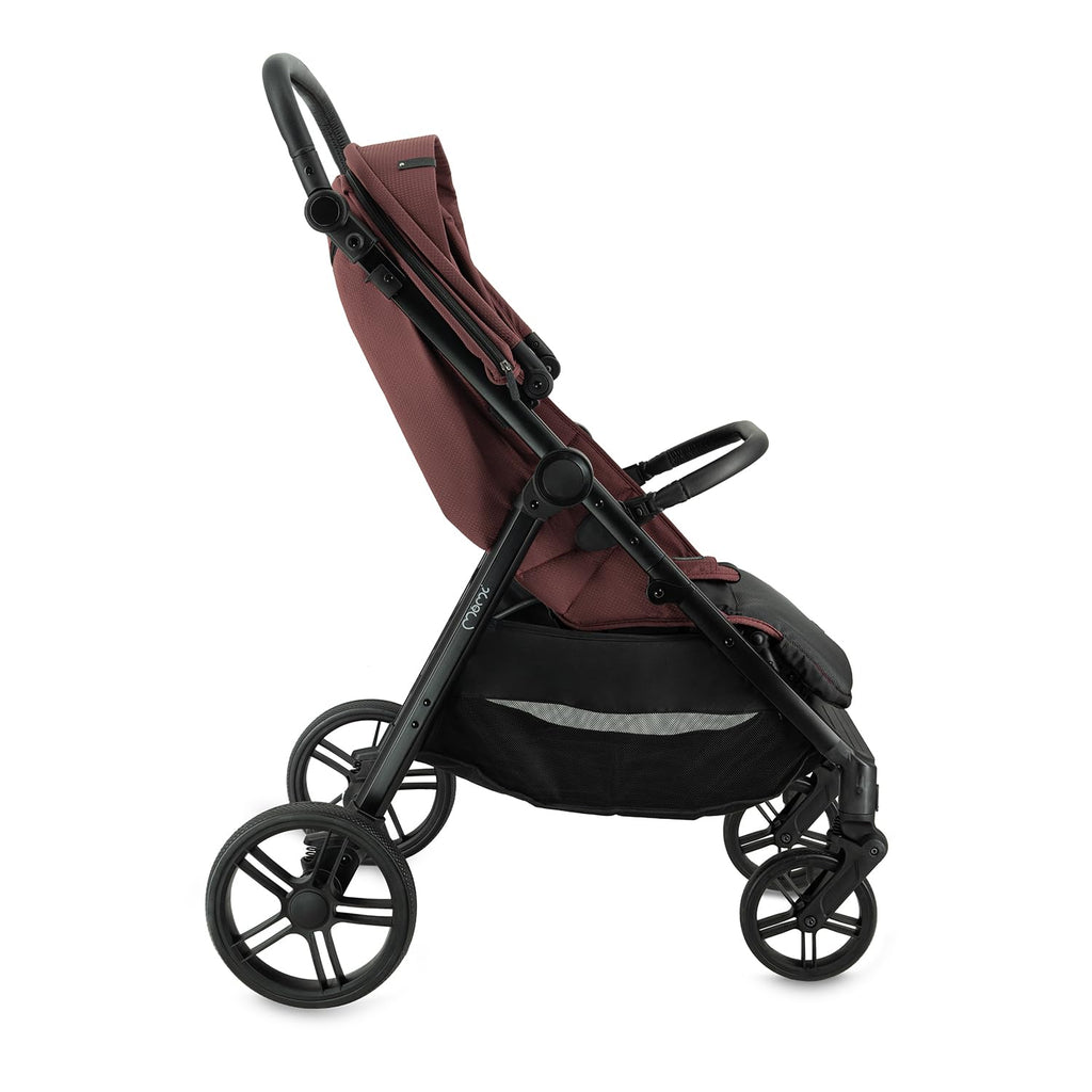MoMi Passeggino CLARA, Passeggino dai 6 mesi in su, fino a 22 kg di peso corporeo, cintura di sicurezza a 5 punti, sacco coprigambe, portabicchieri, cestino della spesa, borsa per il cambio, zanzariera e parapioggia