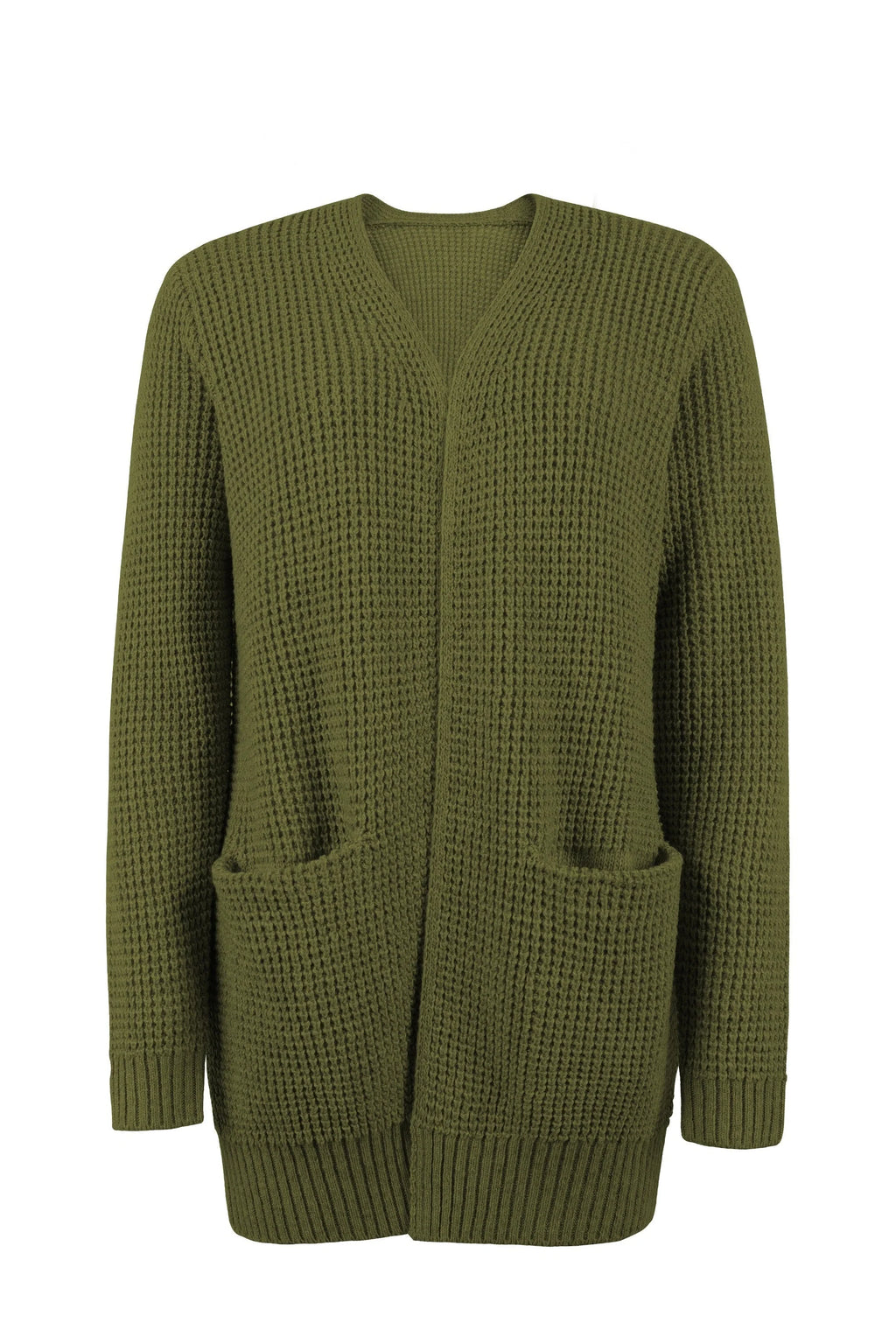 Cardigan lavorato a maglia a maniche lunghe da donna