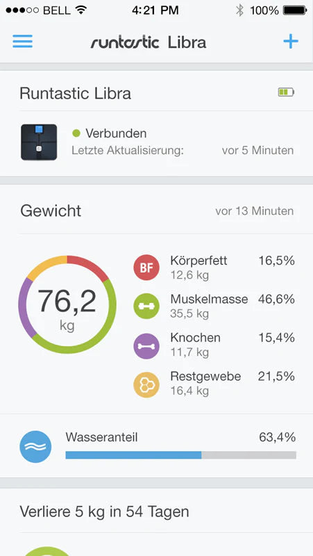 Runtastic LIBRA Bluetooth   Waage