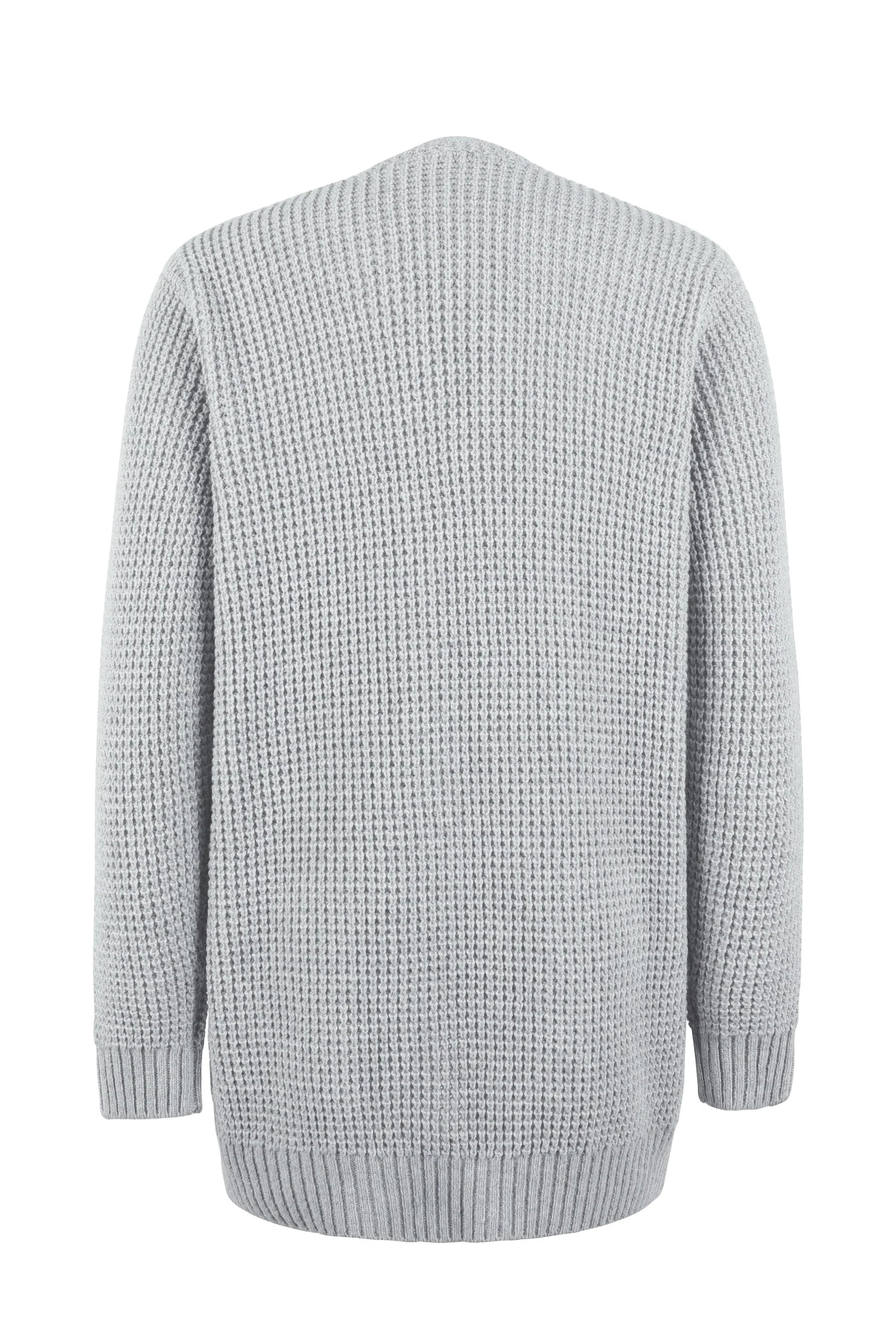 Cardigan lavorato a maglia a maniche lunghe da donna
