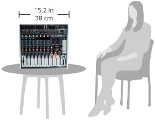 Behringer XENYX X1222USB Mixer premium a 16 ingressi e 2/2 bus con preamplificatori microfonici e compressori XENYX, EQ britannico, processore multieffetti a 24 bit e interfaccia audio/USB