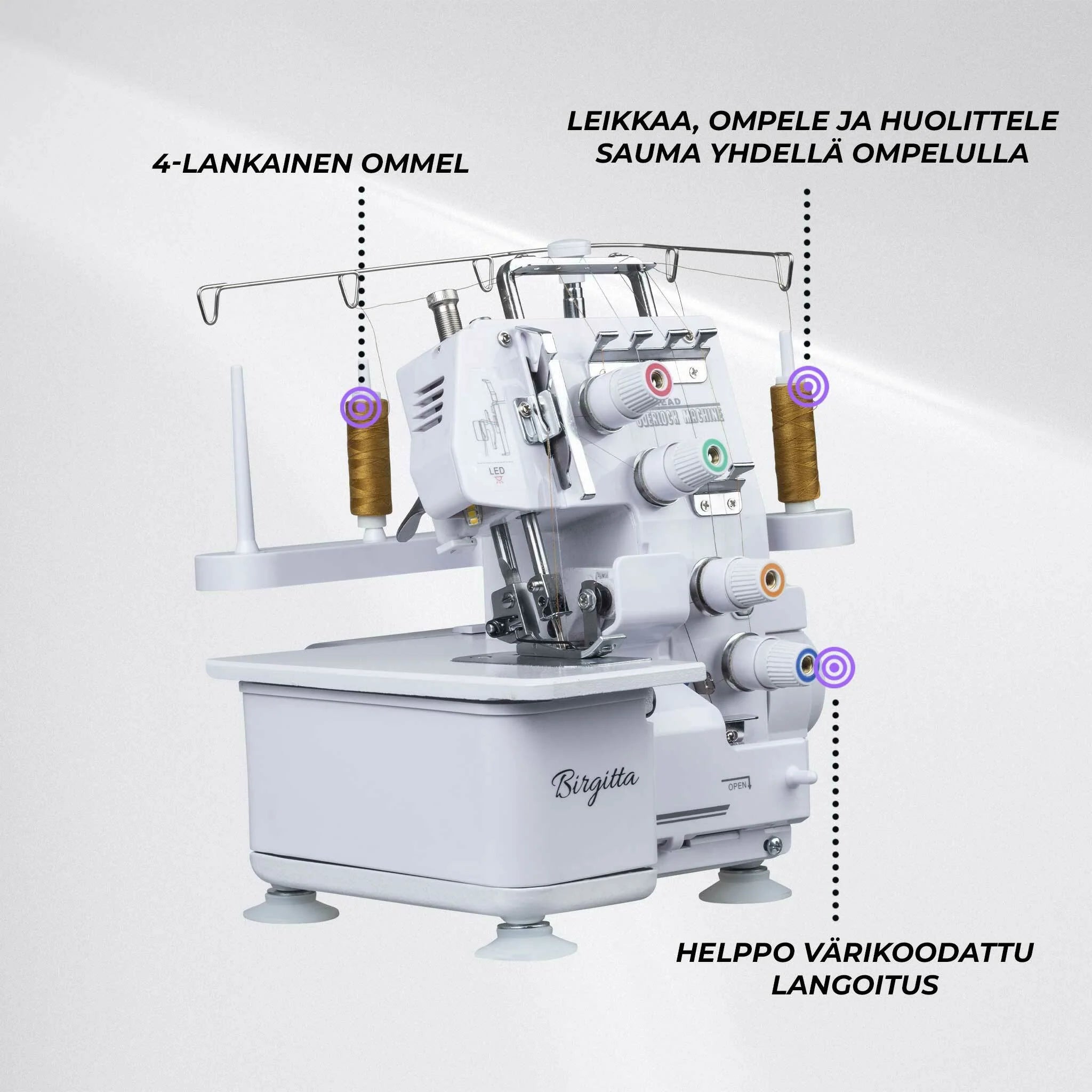 Macchina per cucire Birgitta Overlock Standard