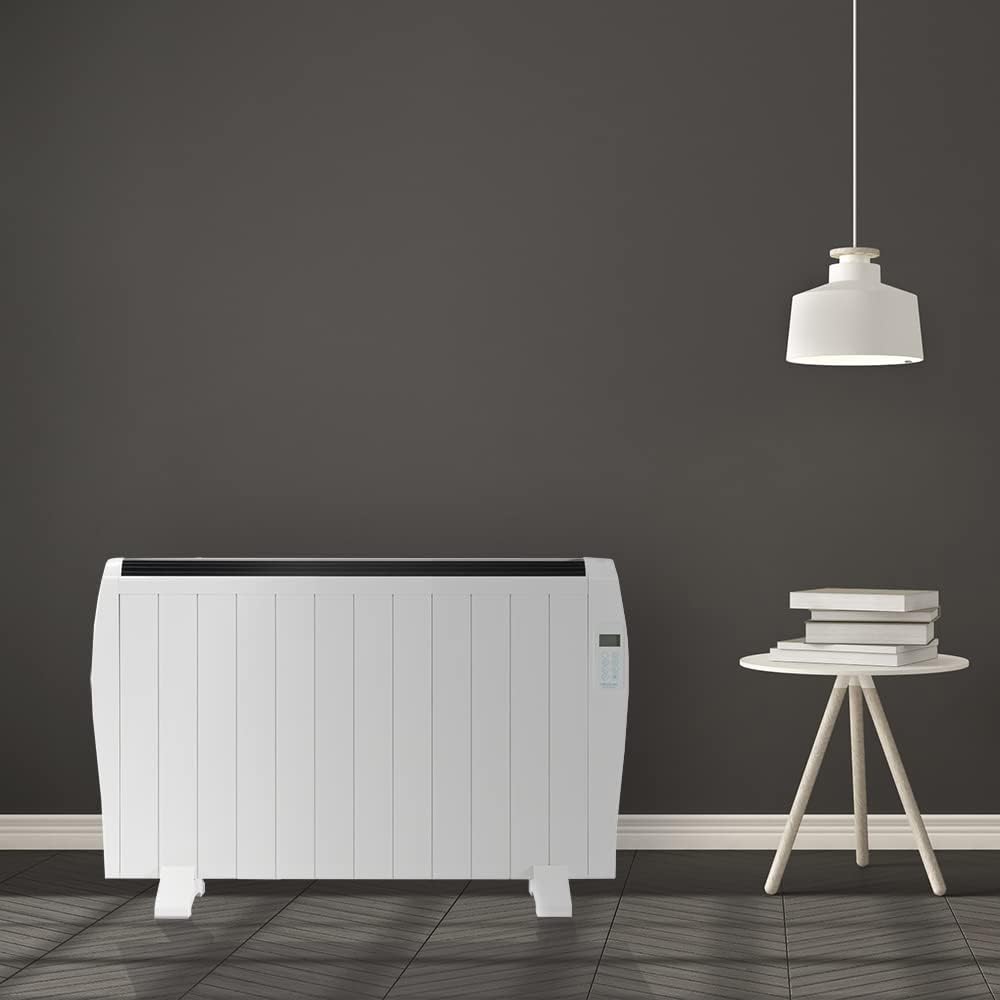 Cecotec Flachheizkrper mit Fernbedienung ReadyWarm 2500 Thermal. 1800 W, 12 Elemente aus Aluminium, LCD-Bildschirm, 3 Heizungsmodi, Timer, Slim Design, berhitzungsschutz Overprotect System