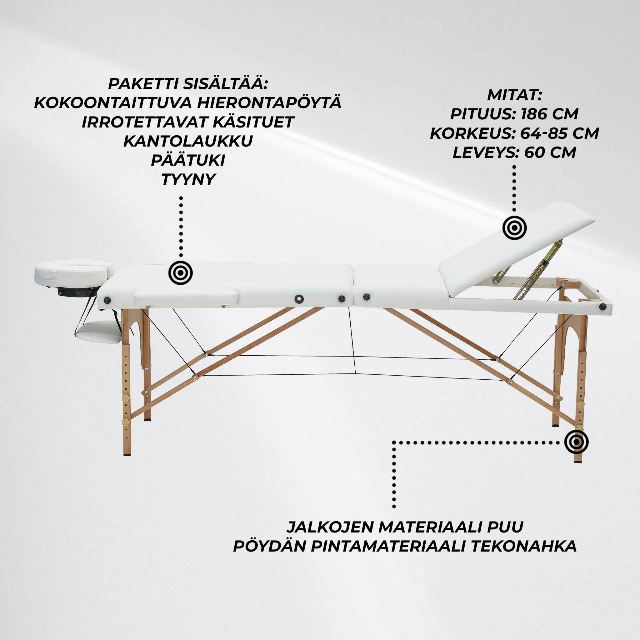 React Massageliege P300 Wei