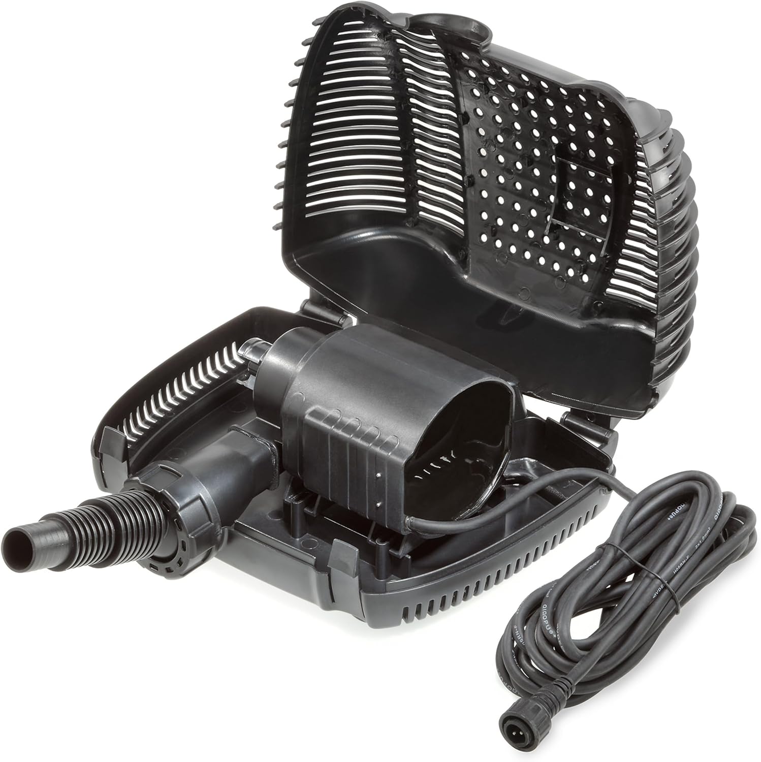 esotec Ruscello Solare 50/2500 Kit Completo per Laghetto da Giardino | Pompa per Ruscello Pannello Solare con Picchetto 50W | Fontanella Solare per Esterni | Giochi d'Acqua da Giardino Abbeveratoio per Uccelli Cascata 2500l/h | 101960