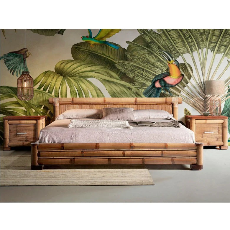 Letto in bambù NAKO | Superficie di riposo 180 x 200 cm