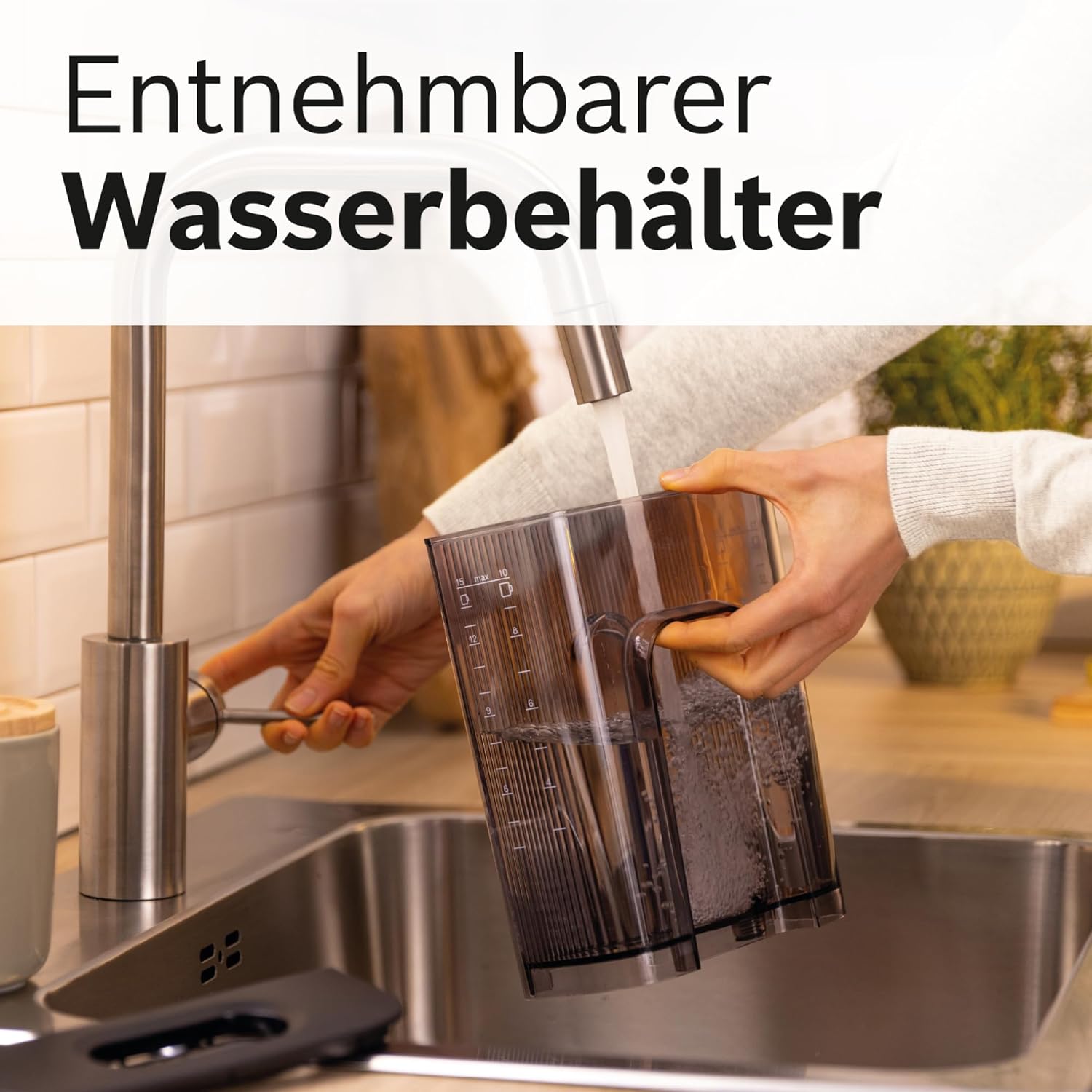 Bosch Filterkaffeemaschine MyMoment TKA3M134, Thermokanne 1 L, für 8-12 Tassen, Tropfstopp, schwenkbarer Filtertrger, Entkalkungsprogramm, abnehmbarer Wassertank, 1200 Watt, Schwarz matt