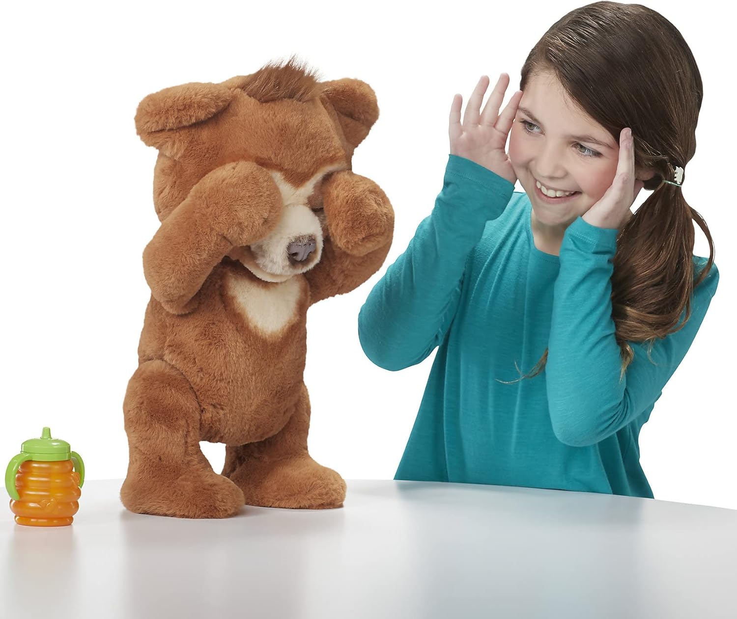 FurReal Cubby, il mio orsetto interattivo, orsetto di peluche, da 4 anni in su Marrone