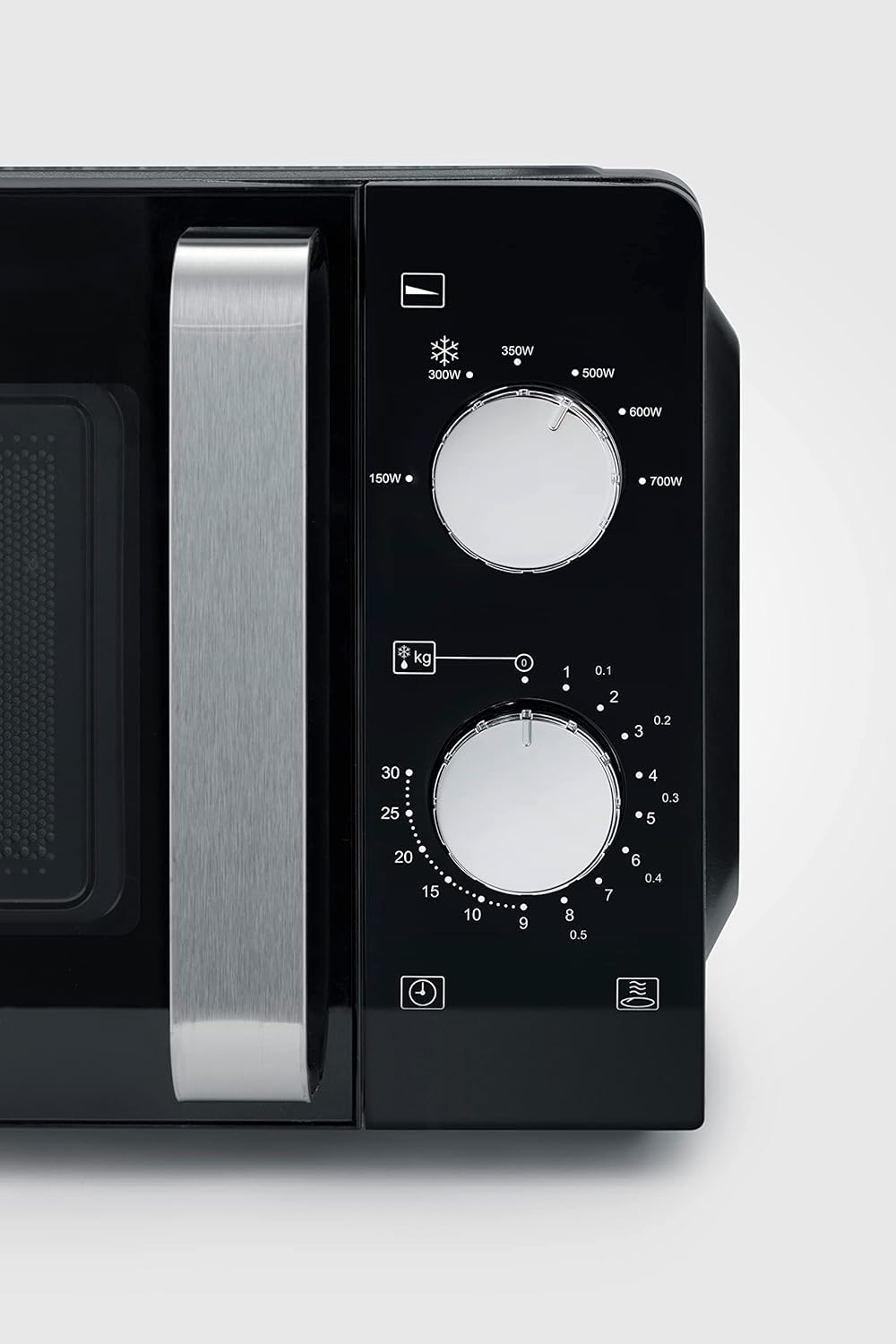 SEVERIN Forno a microonde Solo, Forno a microonde per scongelare e riscaldare, Microonde con piatto girevole per una distribuzione uniforme del calore, nero, MW 7886
