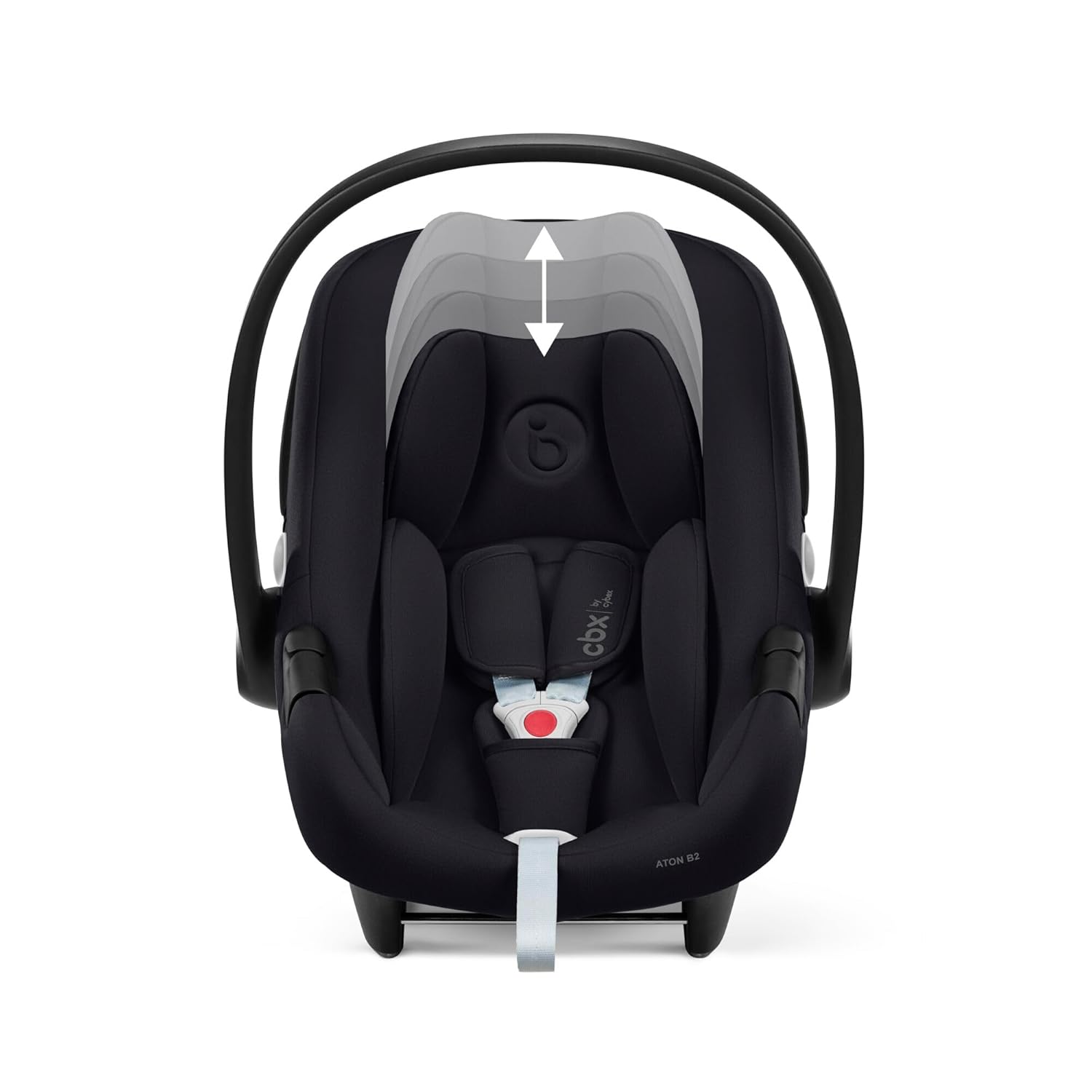 CBX by CYBEX Seggiolino Auto Aton B2 i-Size, Dalla nascita fino a ca. 24 mesi, Max. 13 kg, Inclusivo riduttore neonato, Compatibile con SensorSafe, Rosso