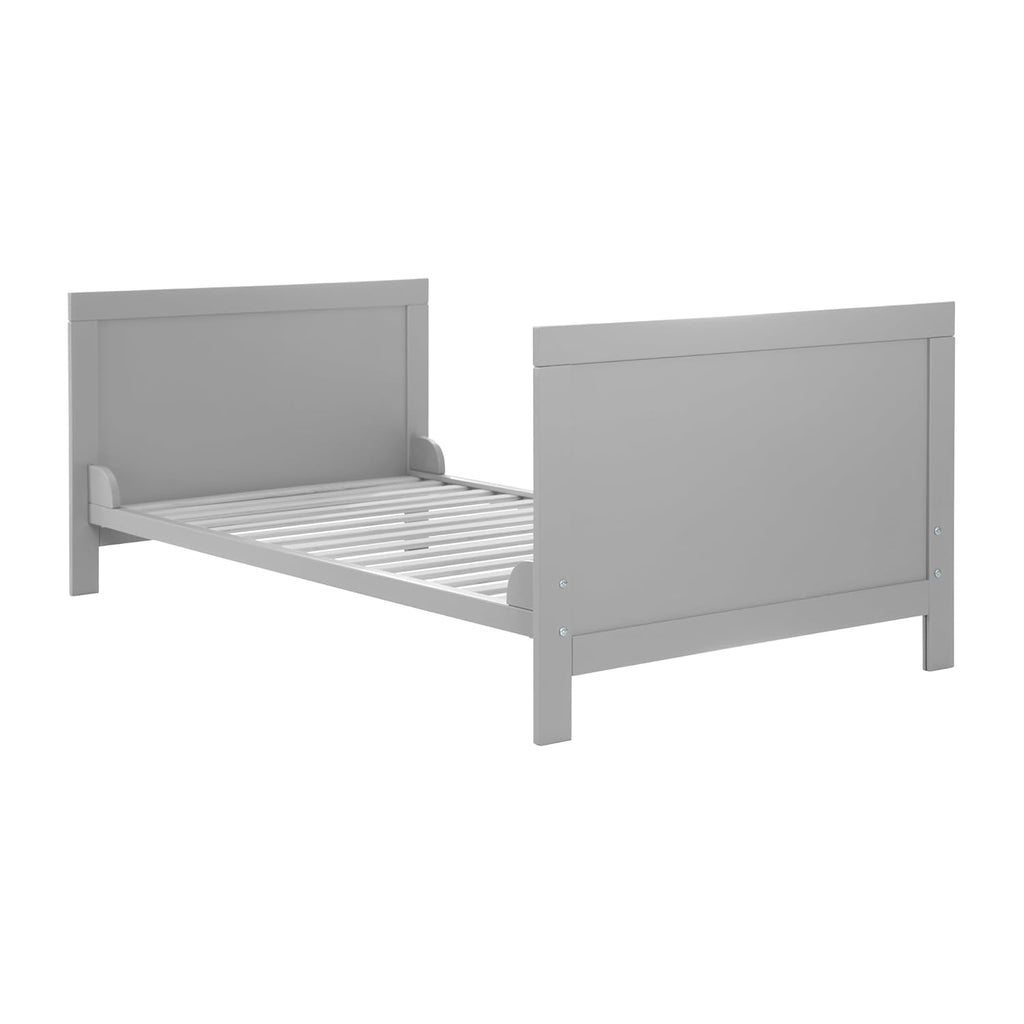 roba Lettino combinato 70 x 140 - Lettino con sbarre regolabile in 3 altezze - 3 pioli rimovibili - Lettino trasformabile in letto junior - Legno color tortora