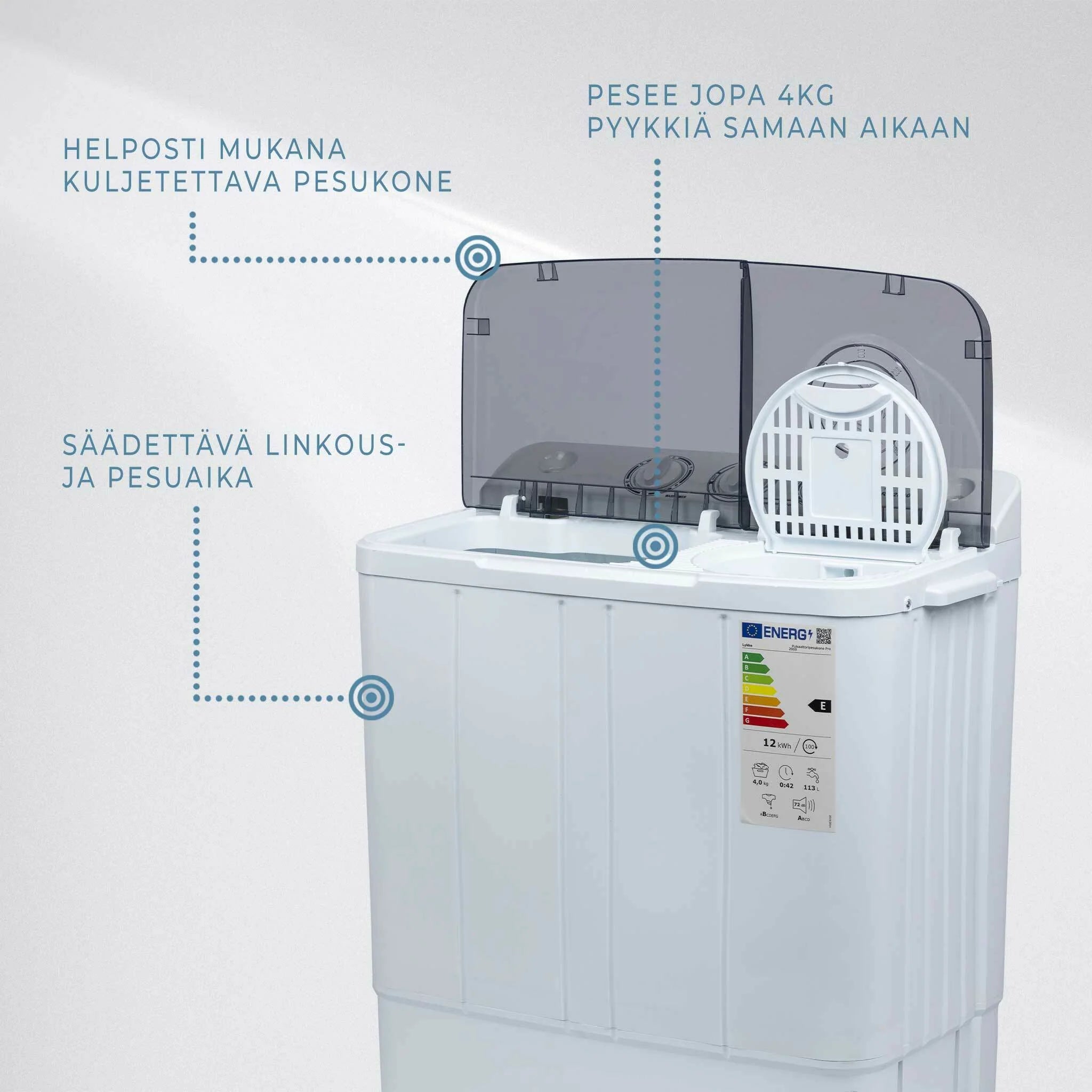 Lykke Mini-Waschmaschine Pro 2000