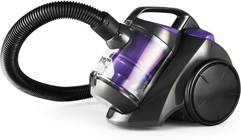 Balter Vento A1 Aspirapolvere senza sacco, compatto e leggero, filtro HEPA, viola