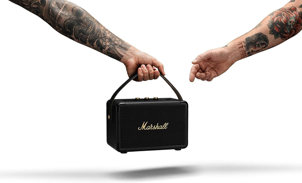 Marshall Kilburn II Altoparlante Portatile Bluetooth Resistente all'Acqua, Senza Fili - Nero e Ottone