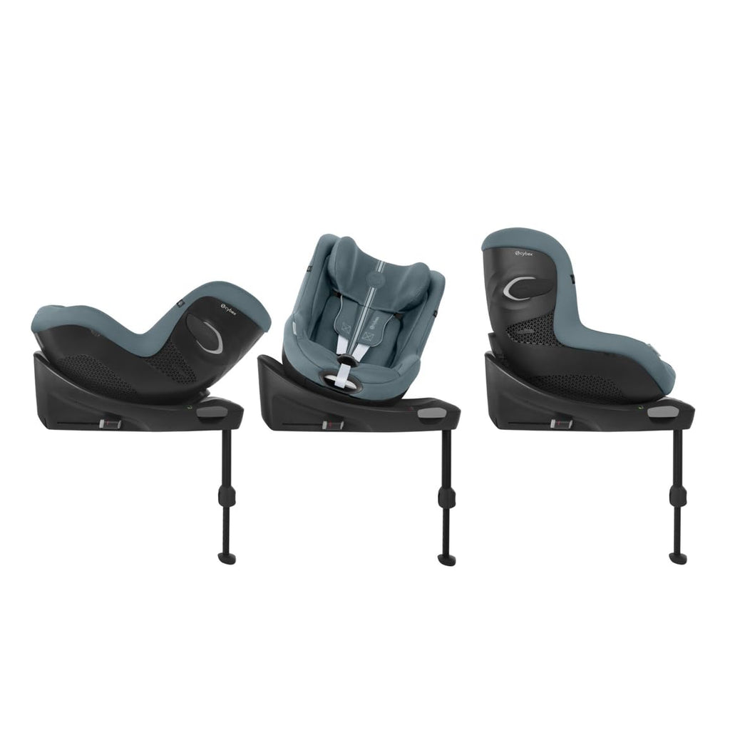 Seggiolino auto CYBEX Gold Sirona Gi i-Size Plus con base, Da 3 mesi a 4 anni circa (Dalla nascita con inserto per neonati), Max. 20 kg, 61-105 cm (Da 40 cm con inserto per neonati), Stormy Blue