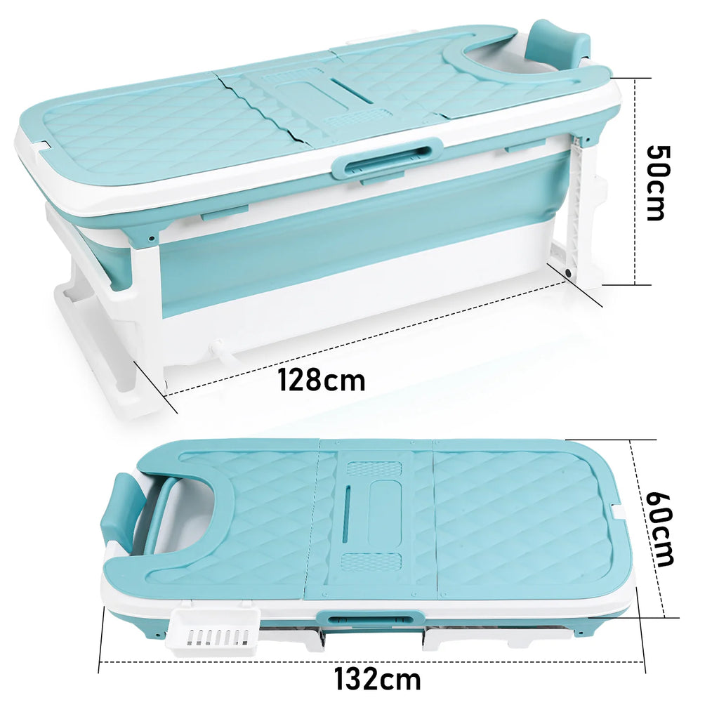 Sonnewelt Vasca da Bagno Pieghevole con Coperchio