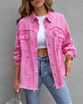 Bunte Denim-Jacke für Damen