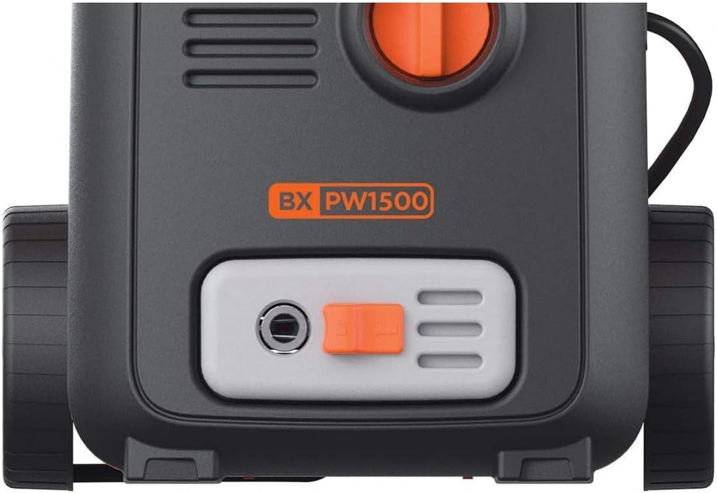 BLACK+DECKER Hochdruckreiniger BXPW2200PE mit Patio Cleaner Deluxe und Feste Bürste (2200 W, 150 bar, 440 l/h)