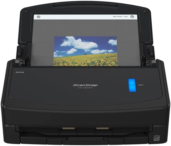 ScanSnap iX1400 Scanner da scrivania (Nero) - A4, fronte-retro, USB 3.2 con ADF
