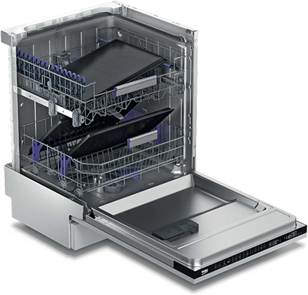 Beko BDFN26420W b300 Lavastoviglie a libera installazione, integrabile, 14 coperti, Motore ProSmart Inverter, TrayWash, HygieneIntense, 6 programmi, WaterSafe+, Bianco