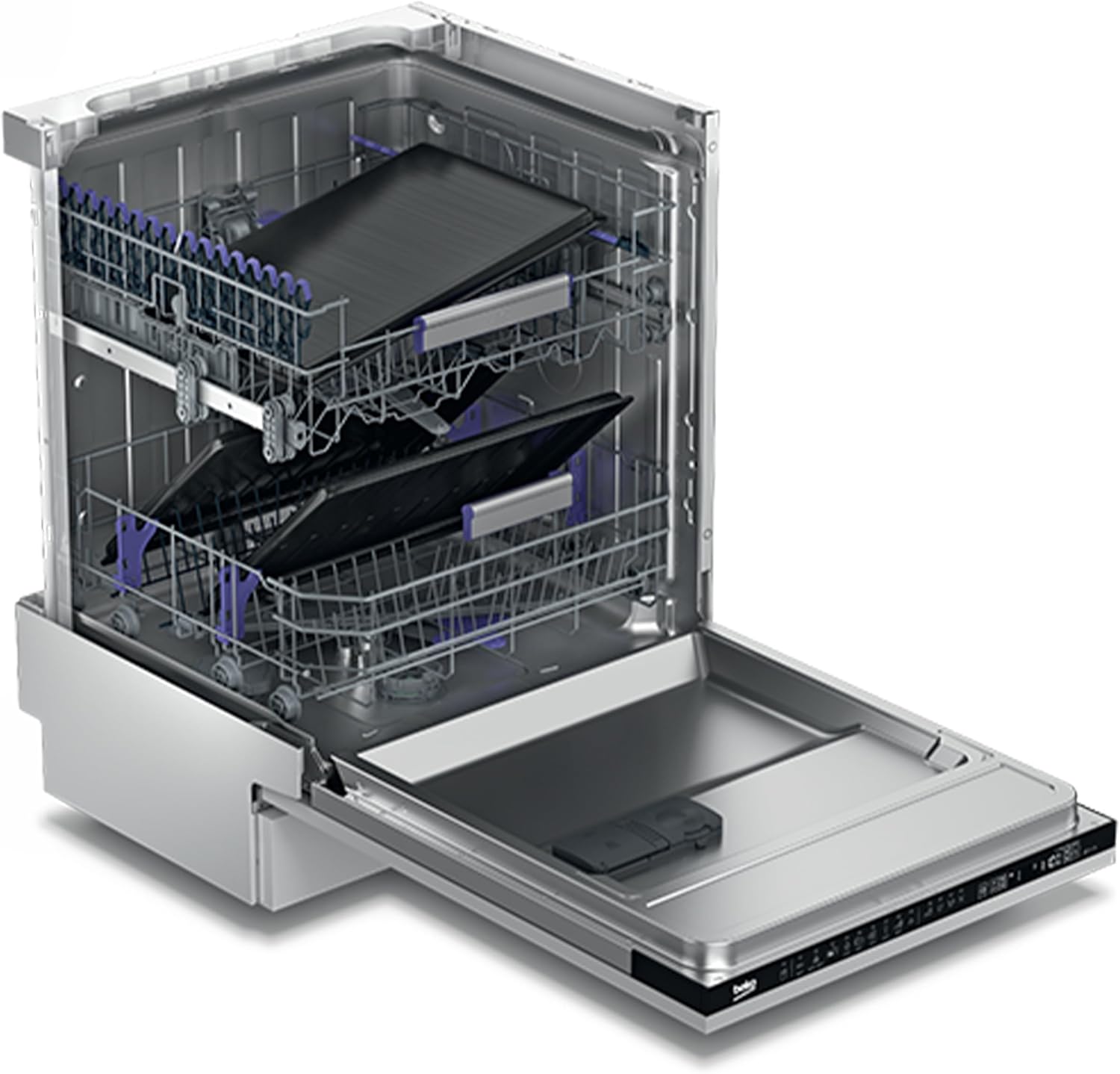 Beko BDFN26420W b300 Lavastoviglie a libera installazione, integrabile, 14 coperti, Motore ProSmart Inverter, TrayWash, HygieneIntense, 6 programmi, WaterSafe+, Bianco