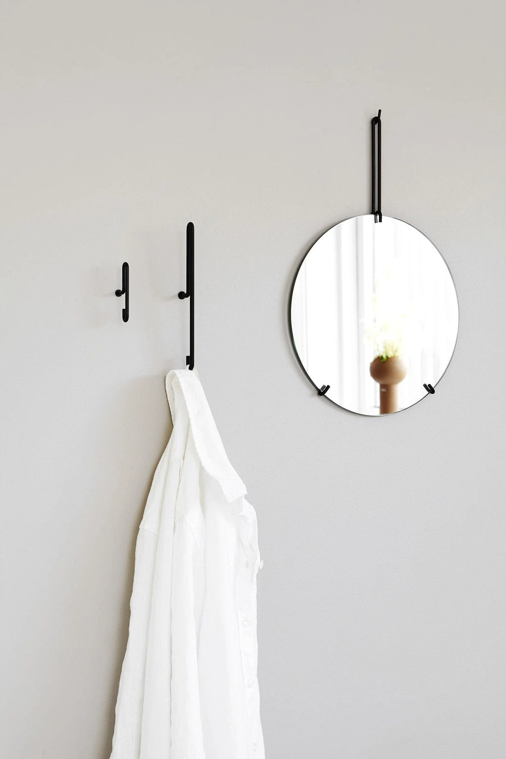 Moebe Wandhaken 2 PCs. Klein schwarz