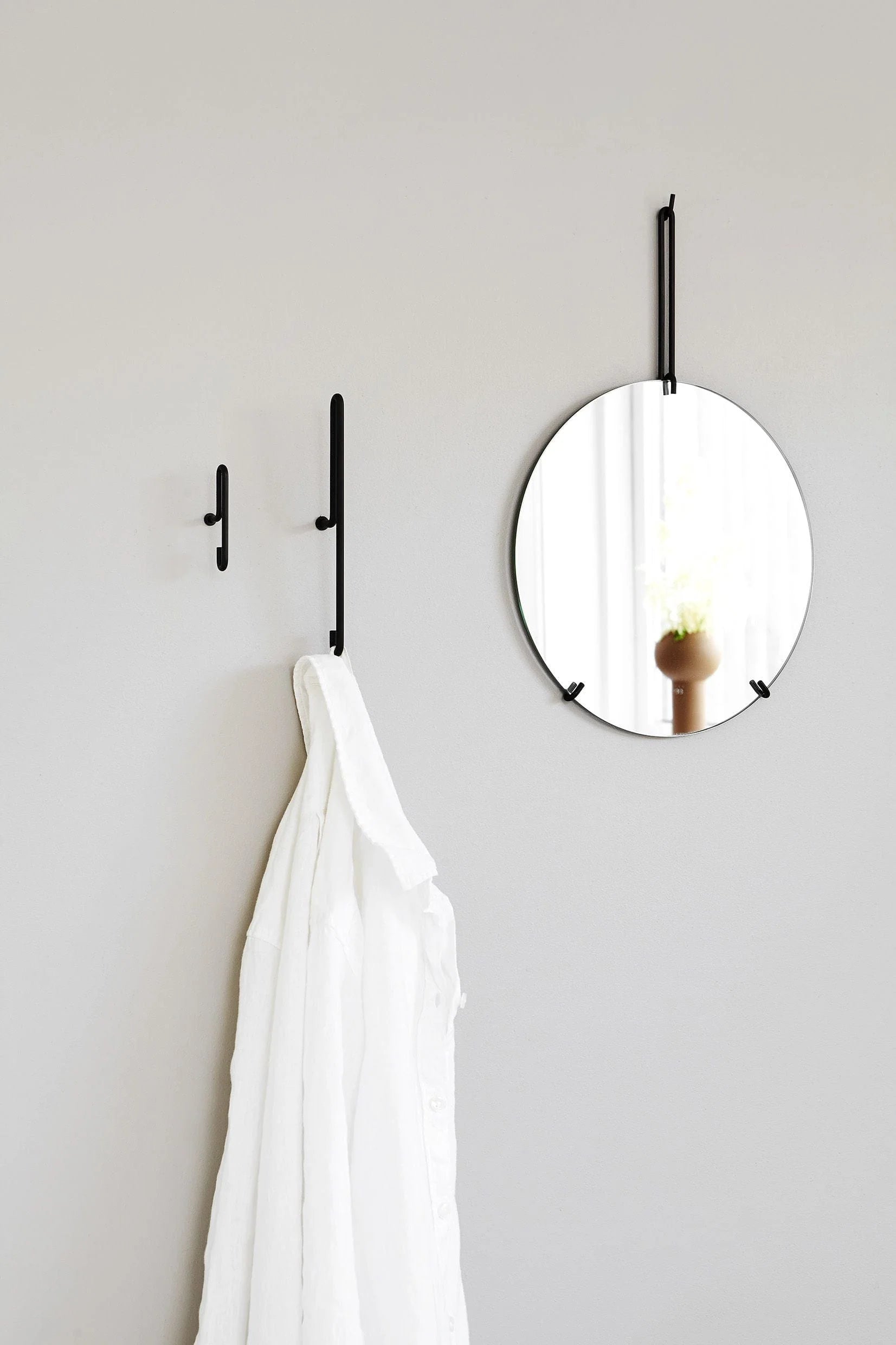 Moebe Wandhaken 2 PCs. Klein schwarz
