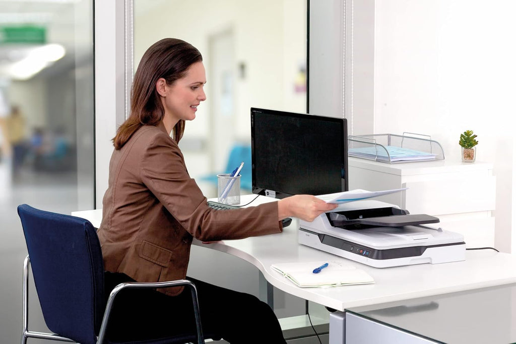 Epson WorkForce DS-1630 Scanner per documenti DIN A4 (Scanner, ingombro ridotto, alimentatore documenti, duplex, tre passaggi, 600dpi, USB 3.0)