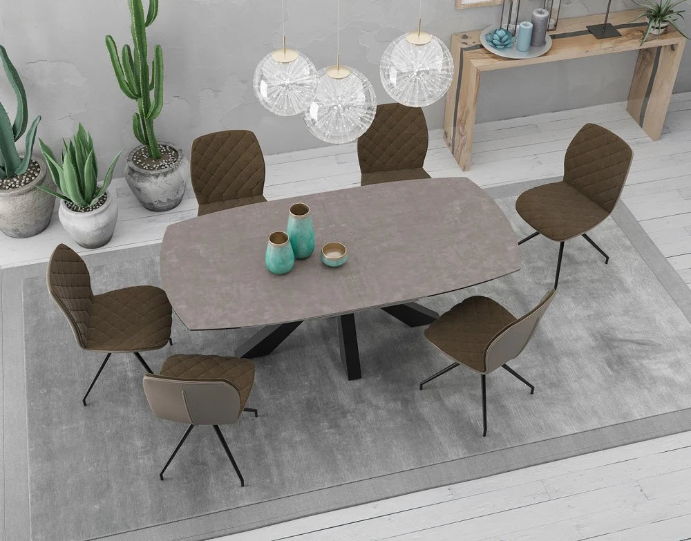 Tavolo da pranzo Akante, tavolo in ceramica, tavolo allungabile Phnix, 200/260 x 100 cm