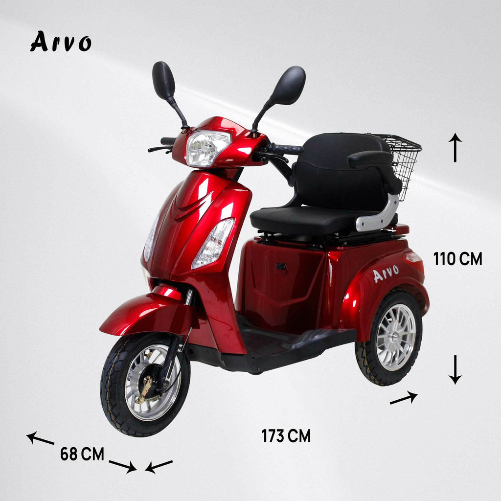 Arvo Scooter per anziani P300 Rosso