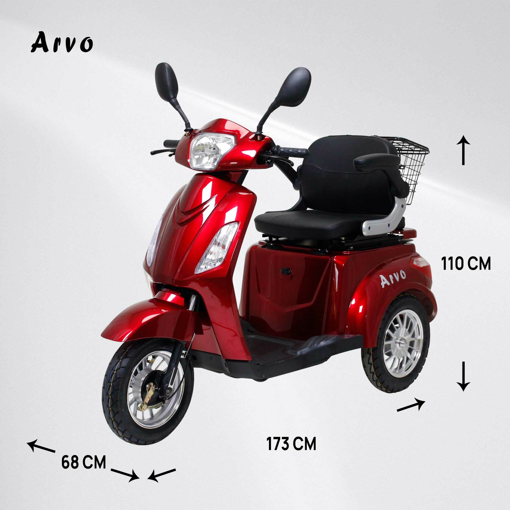 Arvo Scooter per anziani P300 Rosso