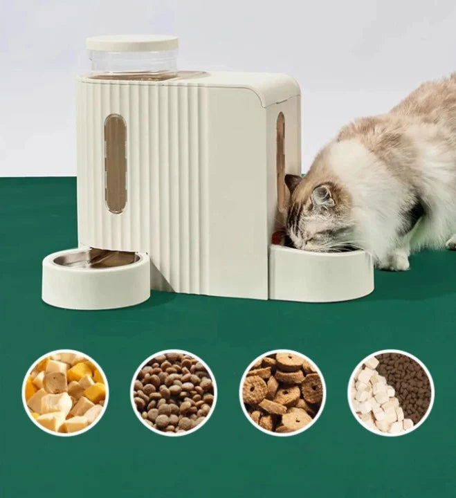 PetEase - Automatischer 2-in-1 Futter- und Wasserspender für Katzen und Hunde