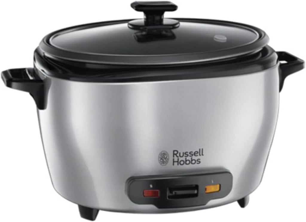 Russell Hobbs Cuociriso [XL] 5l inclusivo di Cestello per la Cottura a Vapore MaxiCook (Funzione Mantenimento in Caldo, Pentola Antiaderente, Cucchiaio per Riso e Misurino, Cottura Lenta per Verdure, Pesce ecc) 23570-56