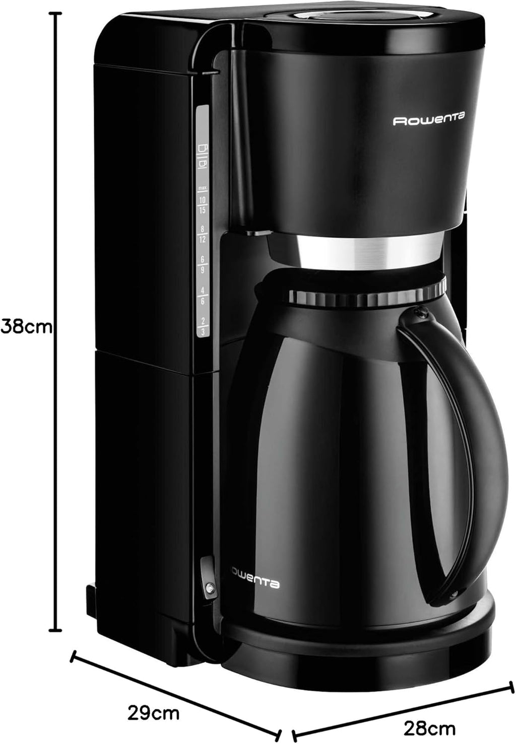 Rowenta CT3801 Filter- Kaffeemaschine Adagio Milano | Mit Kunststoff-Thermokanne | 8-12 Tassen | Wei/Edelstahl & Philips Toaster – 2 Toastschlitze, 8 Stufen, Brtchenaufsatz, wei (HD2581/00)