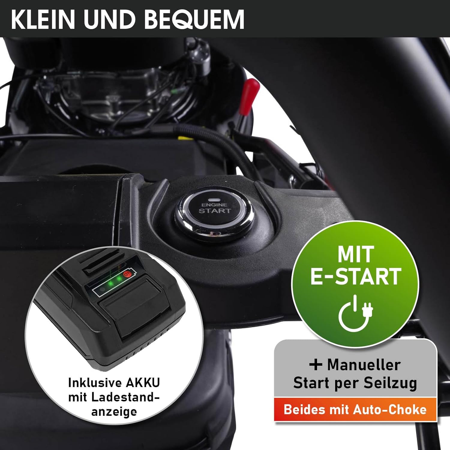 BRAST Tosaerba a Benzina con Trazione | 3,0kW (4,1PS) | Avviamento Elettrico | 41cm Larghezza di Taglio | Vari Modelli | TÜV | Motore 4 Tempi OHV | Altezza di Taglio 25-75mm | Cesto Raccolta 40L | Scocca in Acciaio | 16145 Estart