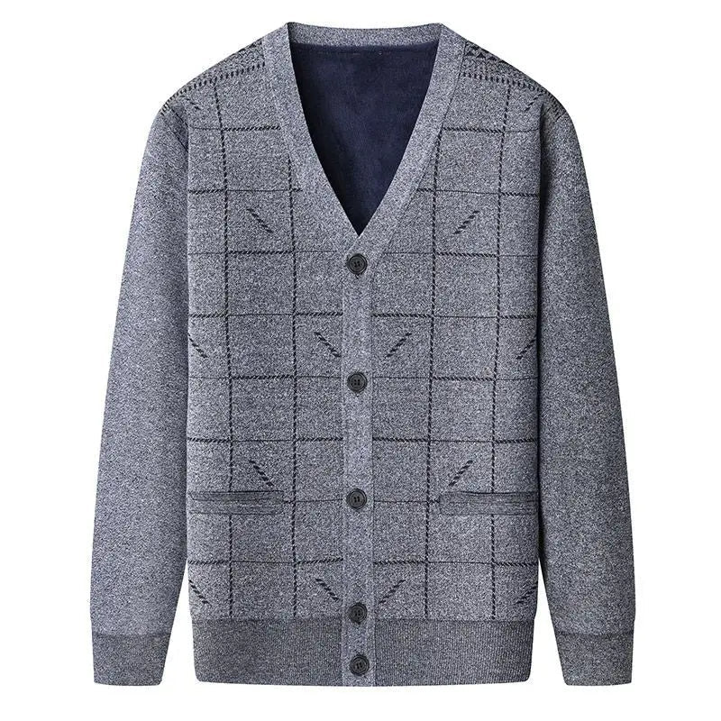 Cardigan classico da uomo con scollo a V