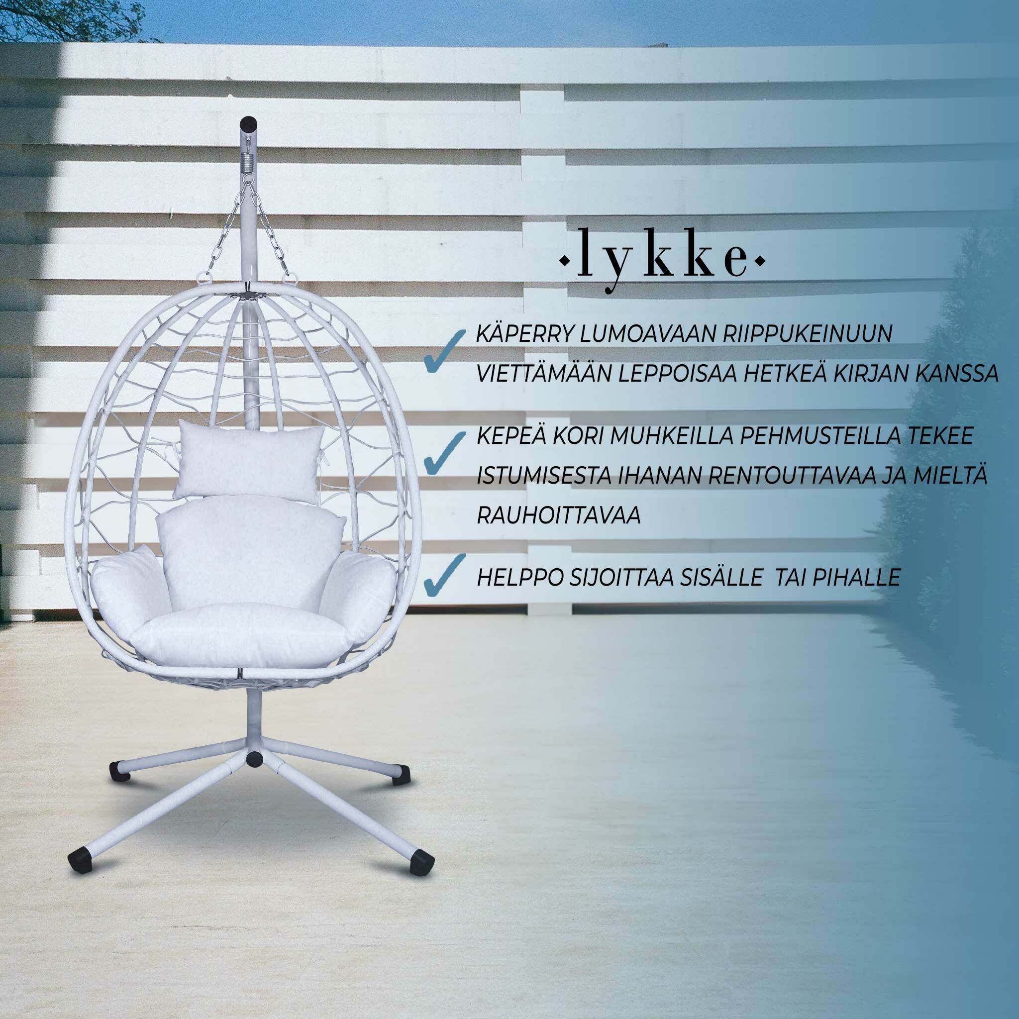 Lykke Sedia sospesa, bianca