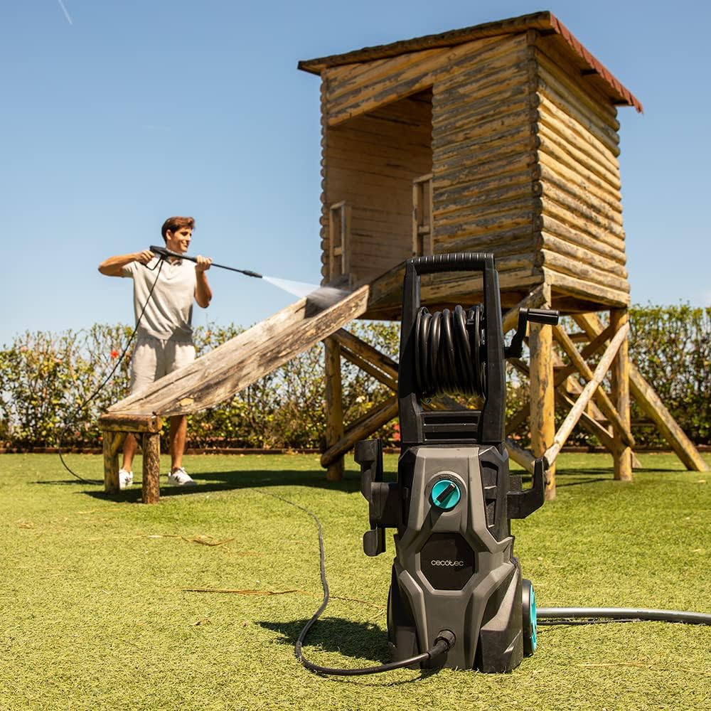 Idropulitrice Cecotec HydroBoost 2400 AdvanceClean, 2400 W, per casa, giardino o auto, portata 480 l/h, pressione 180 bar, pompa in alluminio, raggio d'azione 14 m, multicolore