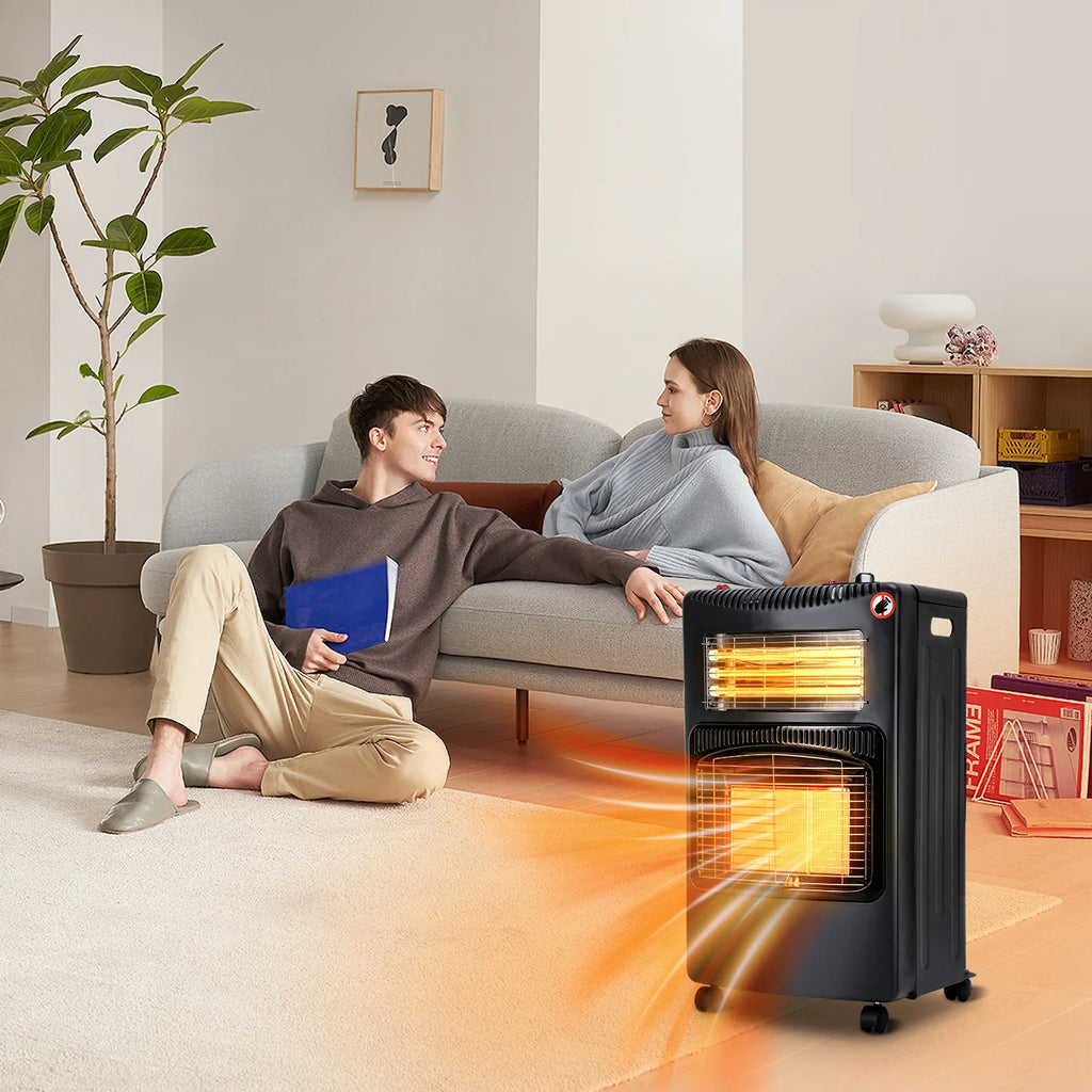 Sonnewelt Stufa a gas 4200W e riscaldatore elettrico a gas 1260W con regolatore di pressione