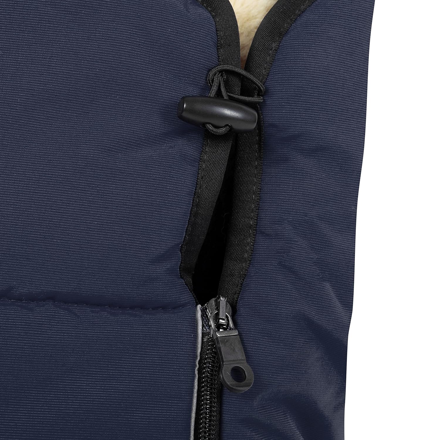 WERNER CHRIST BABY, Kinderwagen-Fußsack CORTINA – Thermo Winterfußsack (Kinder ab 6 - bis 36 Monate), mit herausnehmbarer Lammfelleinlage, medizinisches Fell, in Black (schwarz)