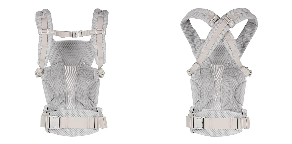 Ergobaby Omni Breeze Marsupio per Neonati dalla Nascita fino a 20 kg, Morbido Mesh SoftFlex a 4 Posizioni, Ergonomico, Porta Bebè, Natural Beige