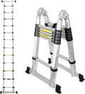 Sonnewelt 3.8m Teleskop Klappleiter Aluminium Bis 150 kg Belastbarkeit