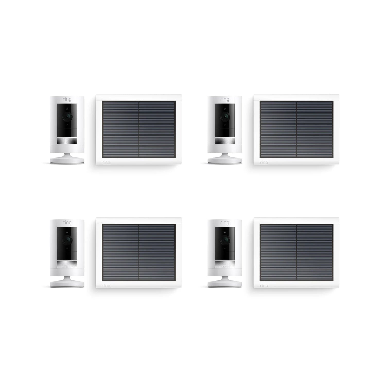 4er-Set Auenkamera Solar | Stick Up Cam Solar