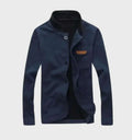 Warme Freizeitjacke mit Stehkragen und einer Tasche für Herren