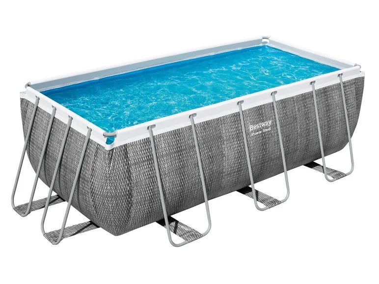 Piscina con telaio Power Steel™ - set completo con pompa filtro, ca. L 412 x P 201 x A 122 cm