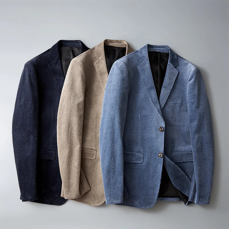Blazer di velluto a coste chic da uomo
