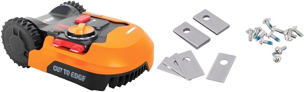 WORX Landroid Plus WR165E Mhroboter mit Begrenzungskabel für Grten bis 500m (AIA Navigation, App Steuerung, WLAN, Bluetooth und schwimmendem Mhwerk - max Steigung: 35%)
