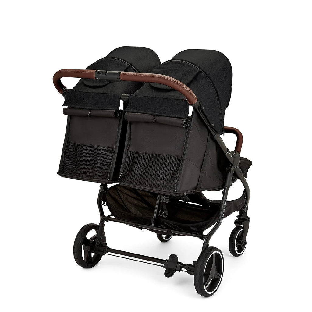 Venus Max Doppel kinderwagen - adatto dalla nascita fino a 15 kg (circa 3 anni), passeggino doppio compatto, leggero, pieghevole, inclusi parapioggia e coprigambe (Biscuit)