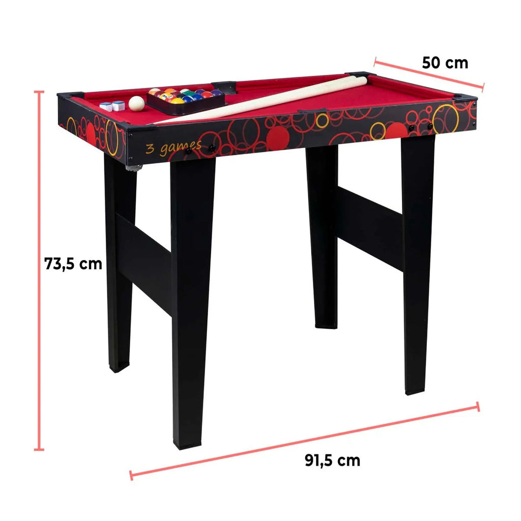 Tavolo da gioco 3 in 1
